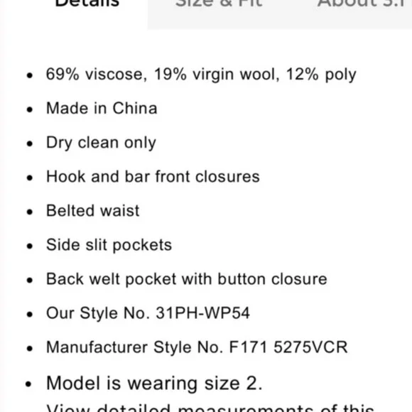 High Waisted Pink 3.1 Philip Lim Pink Belted Tapered Pants - Picture 5 of 5